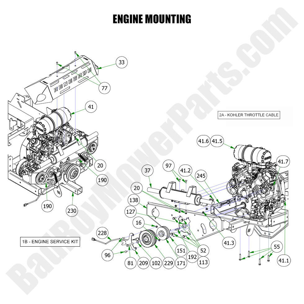 2023 Renegade - Gas - Engine - Kohler ECH980 EFI